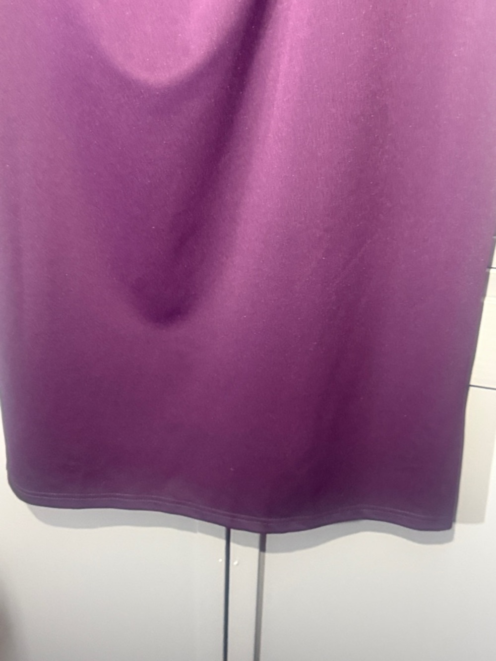 Elegant Off-Shoulder Purple Sheath Dress - Picture 10 of 11